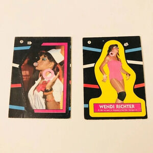 Vtg  1985 WWF Wendi Richter Titan Sports Wrestling Stickers